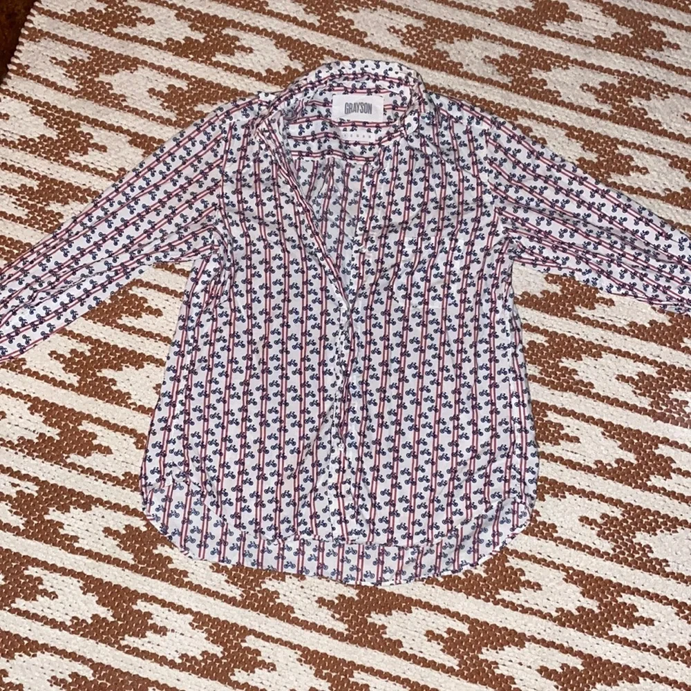 Grayson print button down - Picture 1 of 3